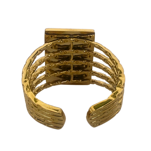 Anel Radiante Ajustável Olho de Tigre - Energiza.ME - Cristais Energizados com Reiki e Geometria Sagrada