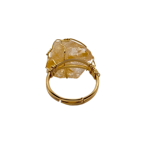 Deslumbrante Anel Ajustável de Citrino - 03