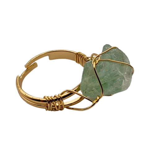 Deslumbrante Anel Ajustável de Fluorita - 02