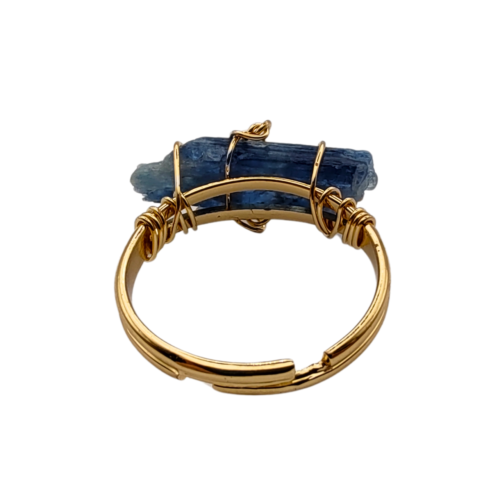 Deslumbrante Anel Ajustável de Kyanite Azul - 03
