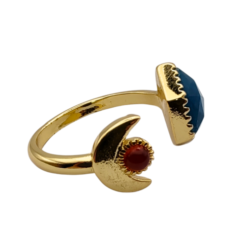 Eclético Anel Ajustável de Apatita - 02