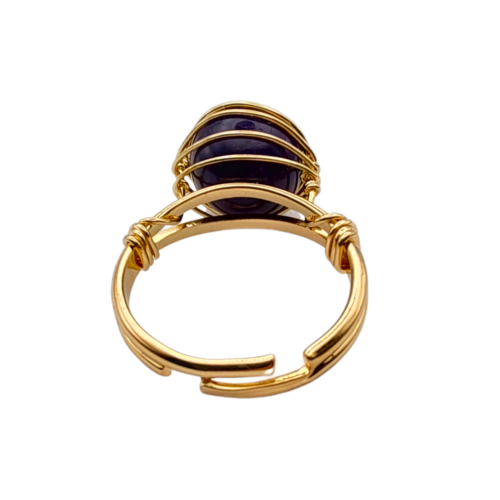 Luminous Essence Anel Ajustável de Ametista - 03