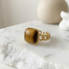 Luxuosa Alquimia Anel Ajustável Olho de Tigre - Energiza.ME - Acessórios em Pedras Naturais e Terapias