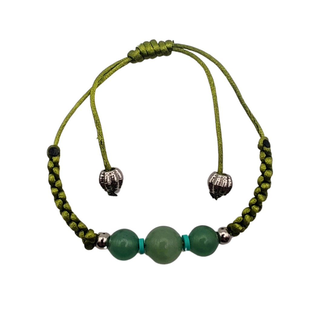 Energiza.ME - Pulseira Boa Sorte e Fortuna Jade Aventurine 1 Pulseira Boa Sorte e Fortuna Jade Aventurine - Energiza.ME