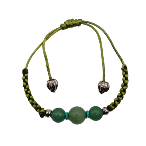 Pulseira Boa Sorte e Fortuna Jade Aventurine - Energiza.ME