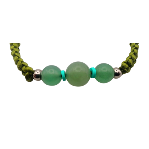 Pulseira Boa Sorte e Fortuna Jade Aventurine - Energiza.ME