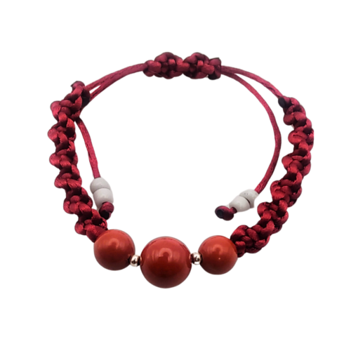 Pulseira Intuição Jaspe Vermelho - Energiza.ME