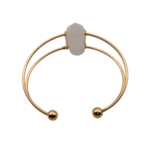 Bracelete Aurora Quartzo Branco - Energiza.ME