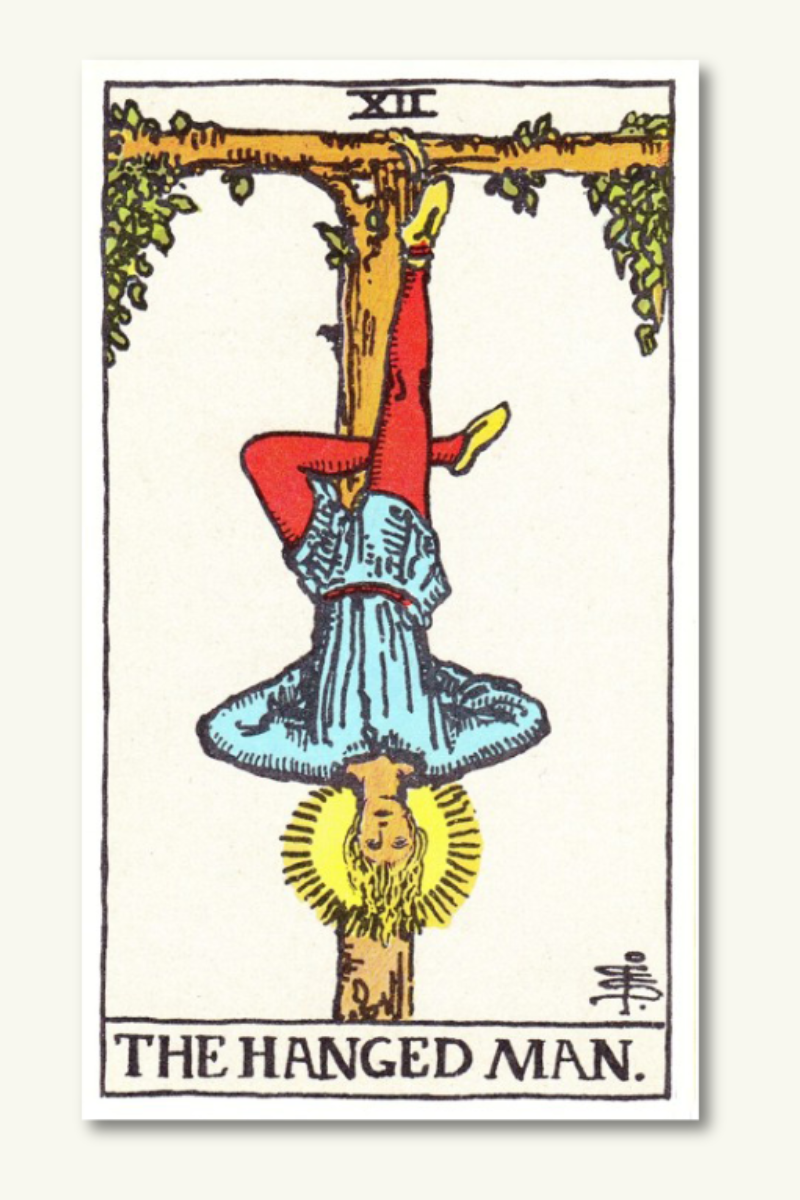 O Enforcado - Tarô das 5 Dimensões - Energiza.ME- Cristais Energizados com Reiki e Geometria Sagrada