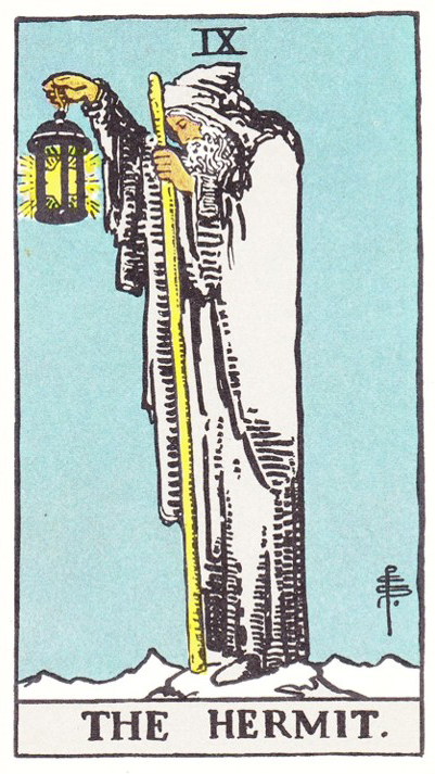 The Hermit - Tarô das 5 Dimensões - Energiza.ME- Cristais Energizados com Reiki e Geometria Sagrada